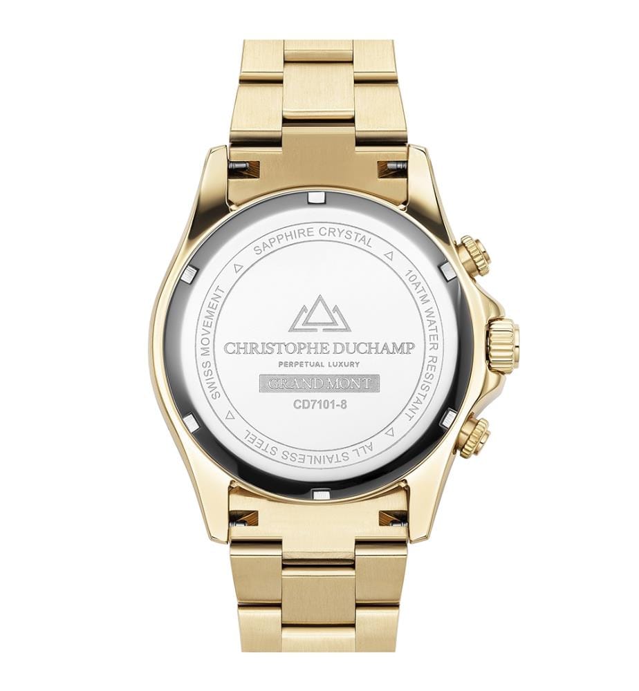 Quarzuhr „Grand Mont“ – Champagner & Gold - 42 mm