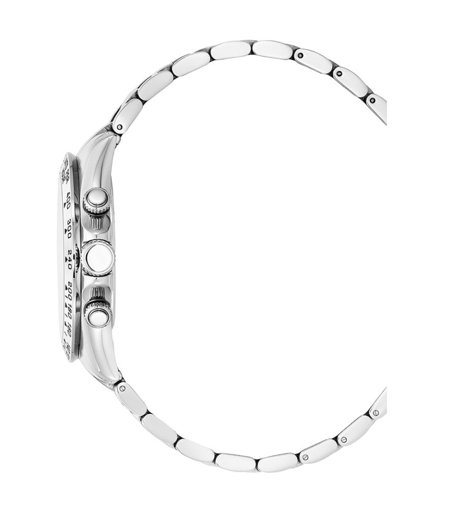 Grandmont-Quarzuhr – weiss und silberfarben - 42 mm