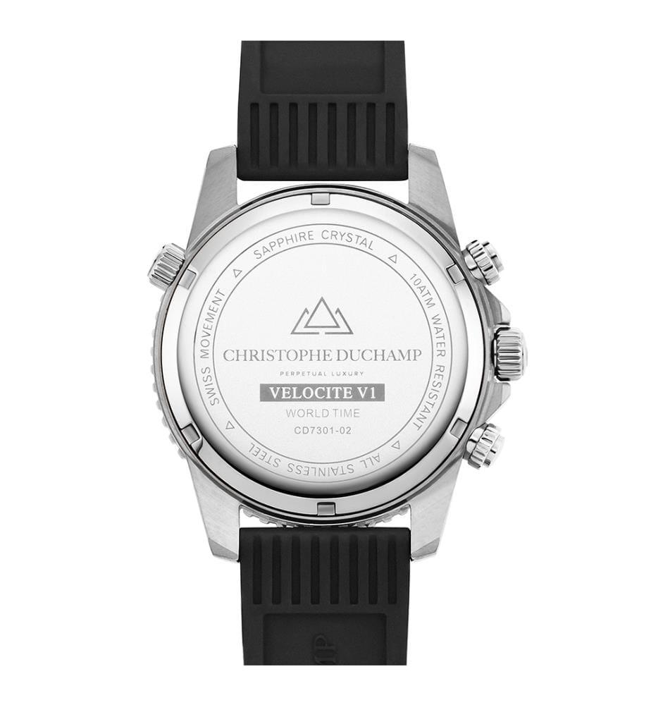 Velocite VI Quartz Watch - Silver & Black - 33,5 mm