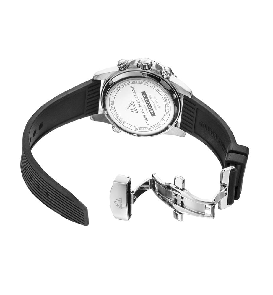 Velocite VI Quartz Watch - Silver & Black - 33,5 mm