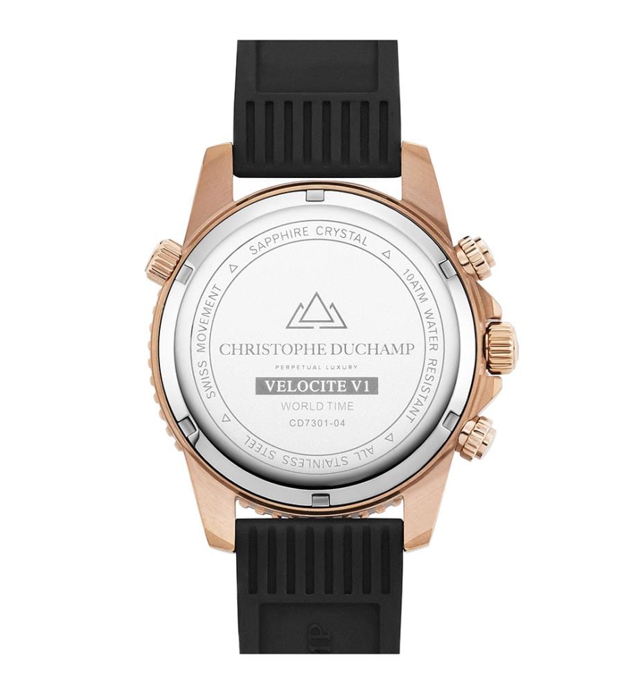 Velocite VI Quartz Watch - Silver & Black - 33,5 mm
