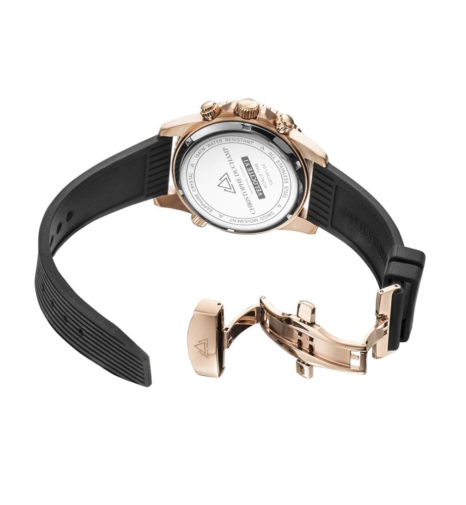 Velocite VI Quartz Watch - Silver & Black - 33,5 mm