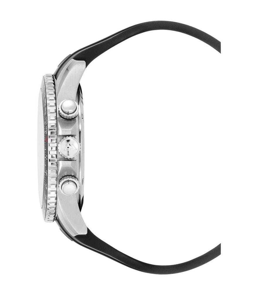 Velocite V2 Chrono Quartz Watch - Silver & Black - 44 mm