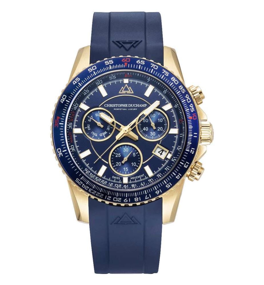 Navitimer Velocite V2 Quarz-Chronographenuhr – Marineblau und Goldfarben - 44 mm