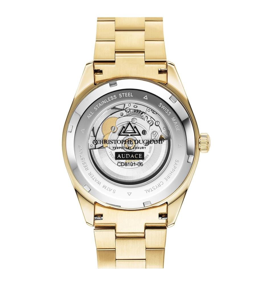 Automatikuhr Audace II – Schwarz & Gold - 42,7 mm