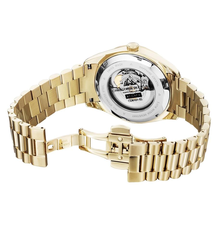 Automatikuhr Audace II – Schwarz & Gold - 42,7 mm
