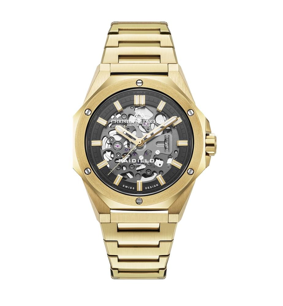 Raidillon Skeleton Automatikuhr – Gold - 44,5 mm