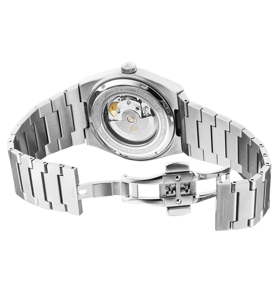 Attitude Automatikuhr – Silber & Grün - 41 mm