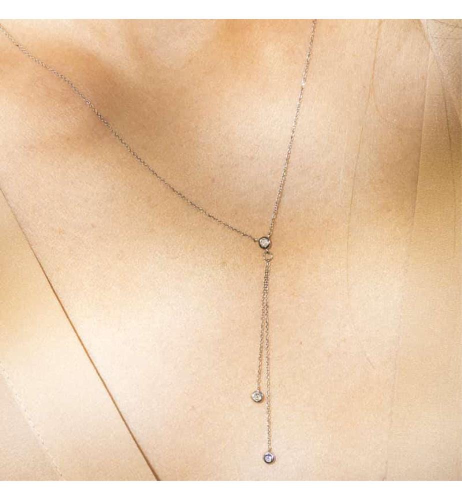 Cordou Halskette - Weissgold 375/1000
