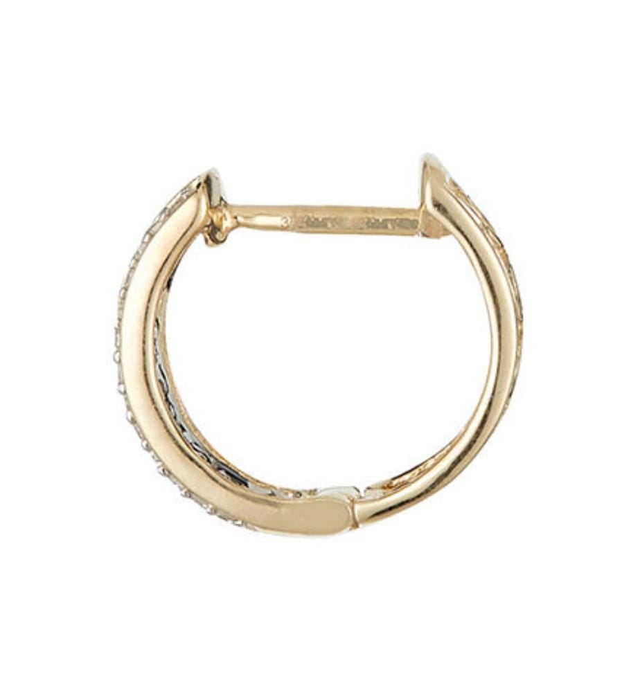 Ohrringe Pavée d'Amour - Gelbgold 375/1000