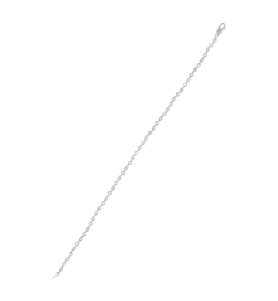 Armband Glückslinie - Weissgold 375/1000