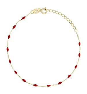 Armband "Amada Rot" - Gelbgold