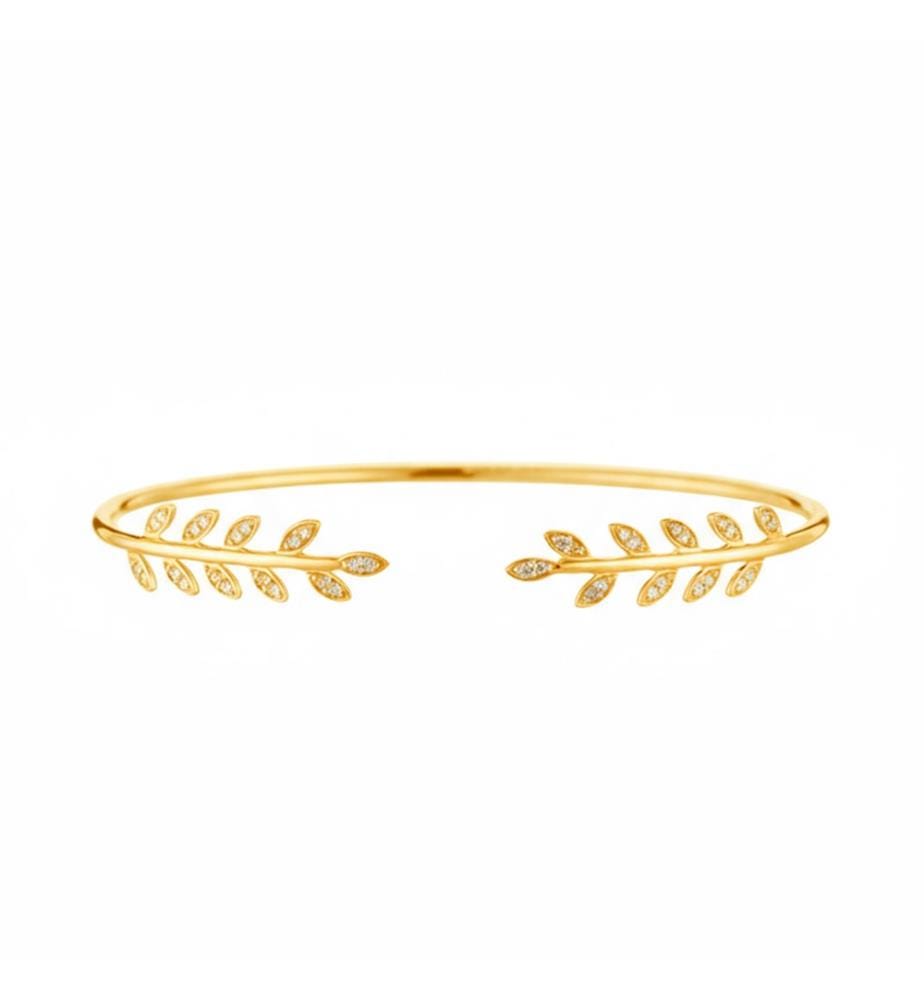 Armband "Comme une Feuille" - Gelbgold