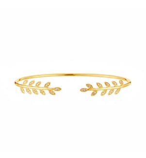 Armband "Comme une Feuille" - Gelbgold