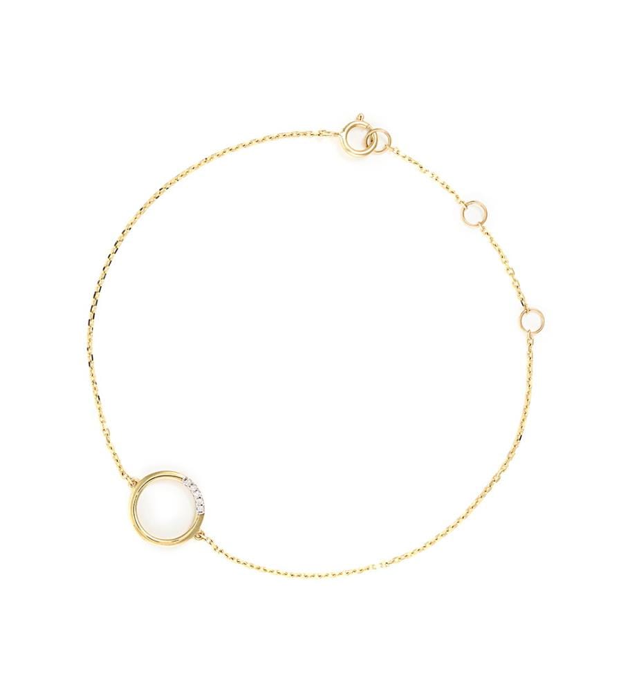 Armband Kreis - Weissgold 375/1000