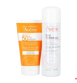 Invisible Finish Crema solare senza profumo con acqua termale - 2 x 50 ml
