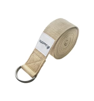 JustFit Yogagurt aus Baumwolle "Yoga Strap" - Beige