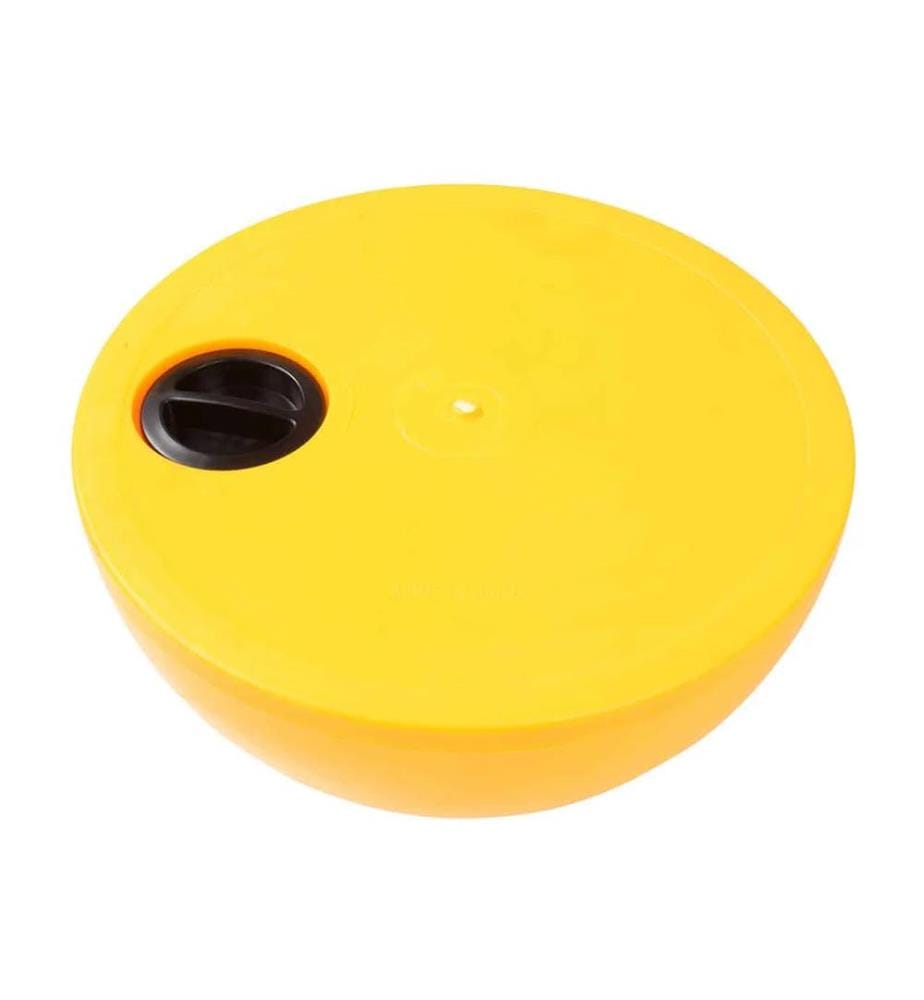 Socle plot lesté avec encoche pour cerceau - Jaune