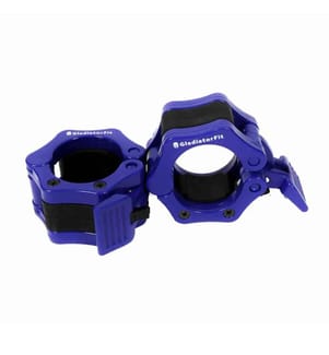 Lot de 2 Stop-disques 51 mm pour barres et haltères 50 mm, Bleu