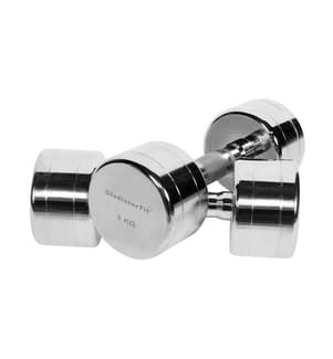 Chrom-Rundhanteln (Satz von 2) - 2 x 8 KG