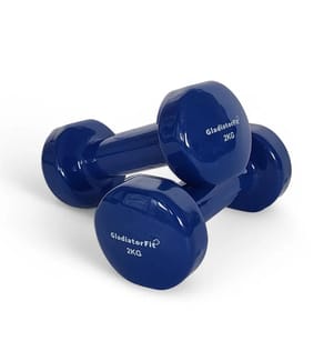 GladiatorFit Vinyl-Fitnesshanteln (2er-Set) - 2 x 2 KG