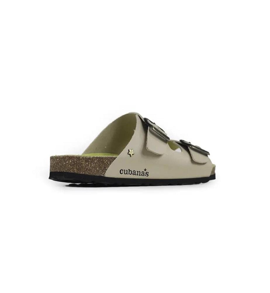 Amalia Vegan Pantoletten - Beige