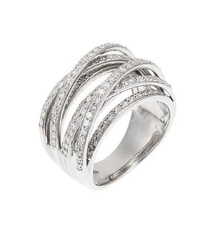 Ring New Candides Entrelacs - Versilbert