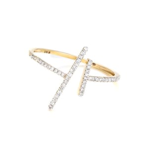 Ring Parallèle AsymétriqGold