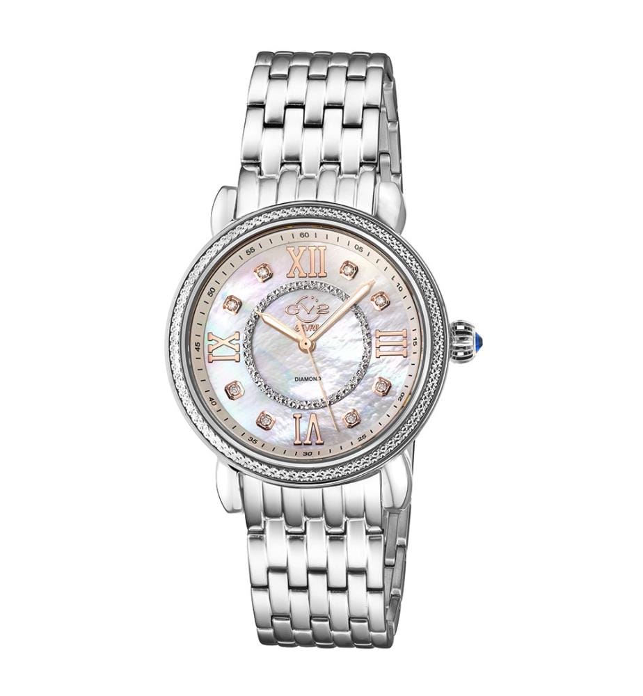 Montre à Quartz Marsala avec bracelet en Acier Inoxydable - Silver