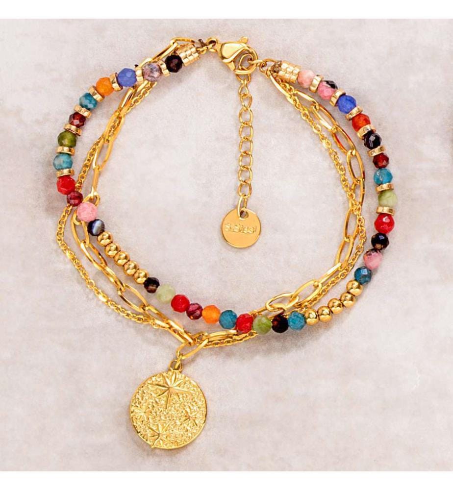 Galaxis Crystal Steel Bracelet - Multicolor