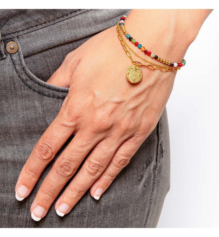Galaxis Crystal Steel Bracelet - Multicolor
