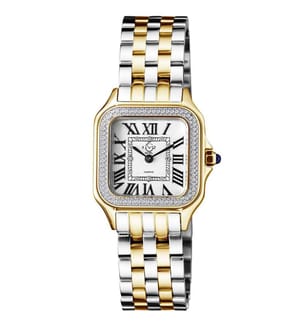 Quarzuhr Milan mit Edelstahlarmband - Silber und Gold