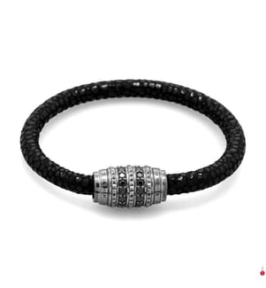 Armband Sterlingsilber 925 - Schwarz