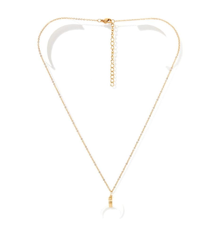 Molokini Halskette - Goldmessing und Weiss
