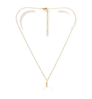 Molokini Halskette - Goldmessing und Weiss