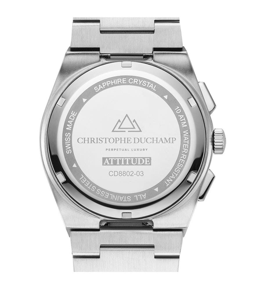 Attitude Chrono Uhr – Silber & Grün