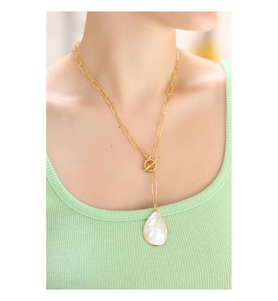 Mother-of-Pearl Necklace - White