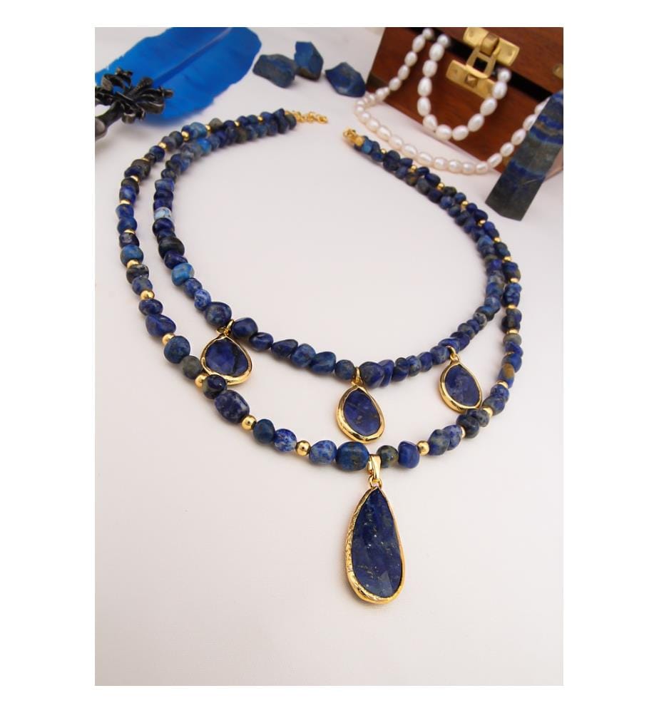 Lapis Lazuli Necklace - Dark Blue