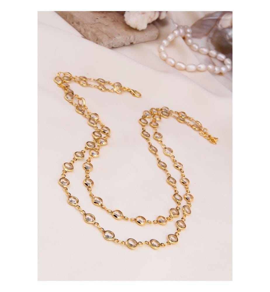 Collier Cristal - Blanc