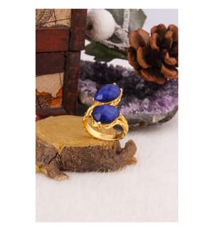 Saphir Ring - Dunkelblau
