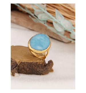 Ring mit blauem Opal – Blau