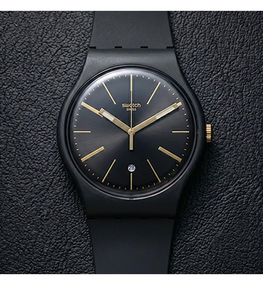A Dash Of Yellow Watch - Black