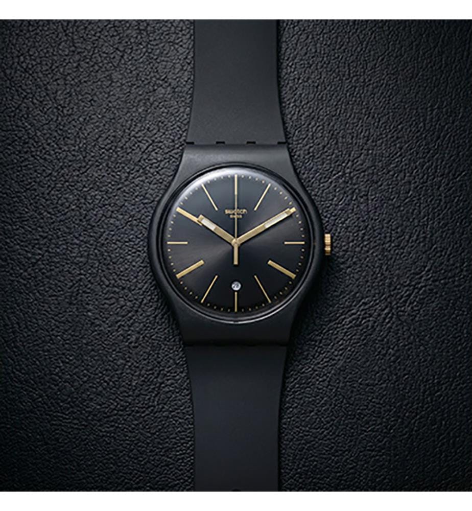 A Dash Of Yellow Watch - Black