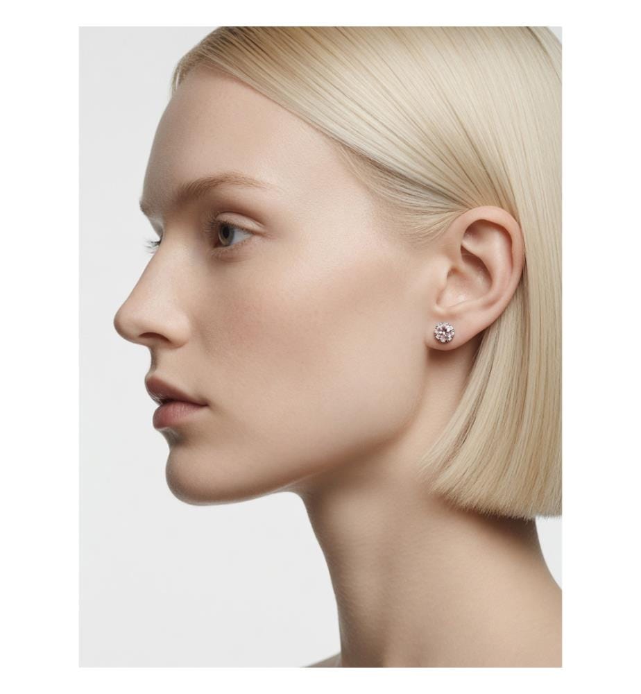 Orecchini Crown in argento 925 con zirconi chiari - Argento
