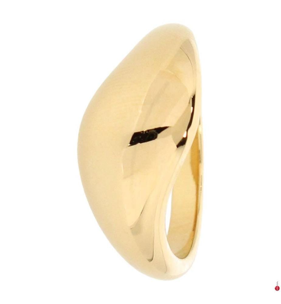 Anello ondulato impilabile - Placcato oro