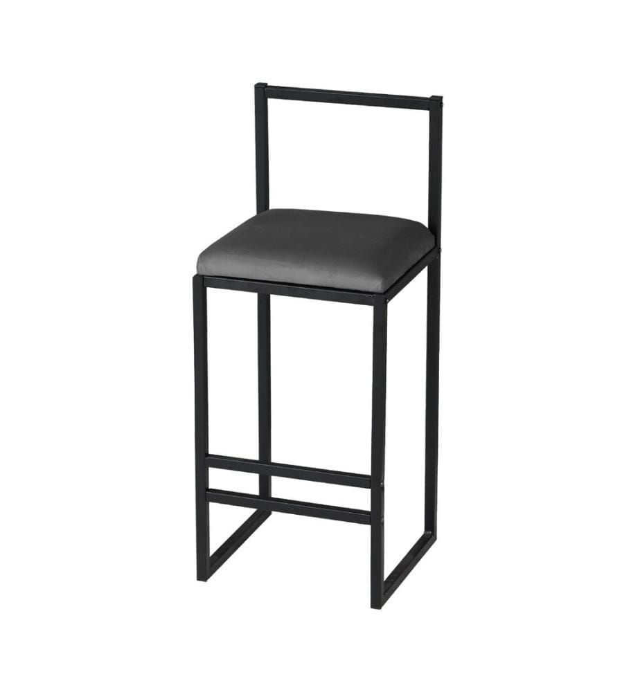 Tisch- und Barhocker-Set – Geräuchert / Nussbaum / Schwarz