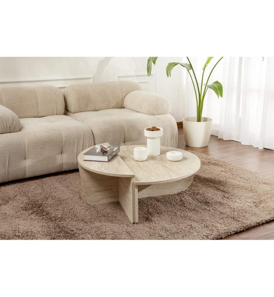 Couchtisch – Travertin