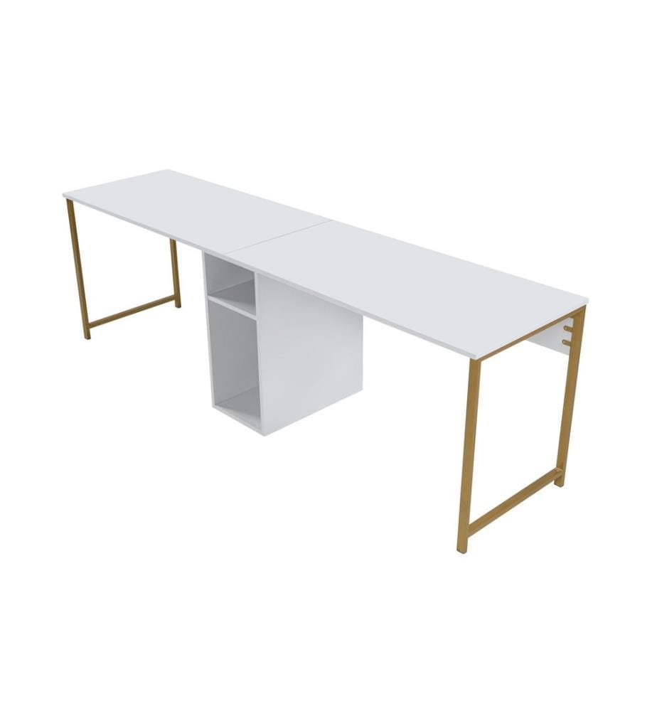 Bureau d'étude - Blanc / Doré