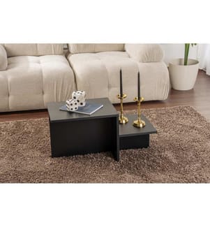 Couchtisch – Schwarzes Holz