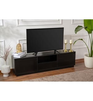 TV-Möbel – Schwarzes Holz